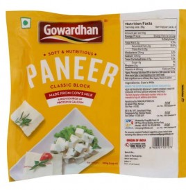 Gowardhan Paneer Classic Block   Pack  200 grams